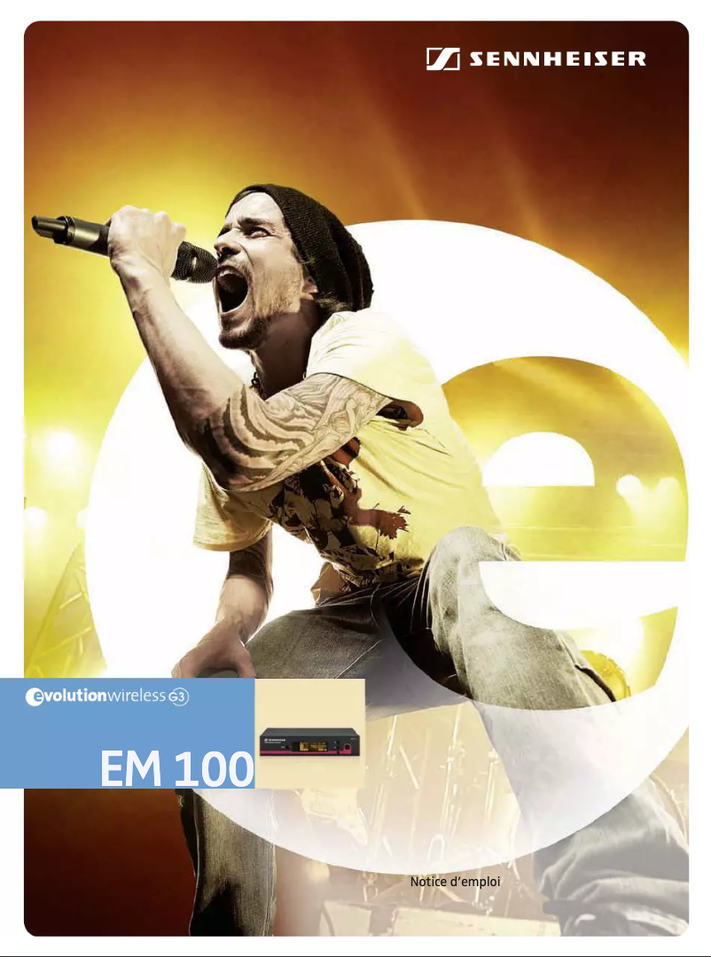 Page 1 de la notice Manuel utilisateur Sennheiser EM 100 G3-1G8