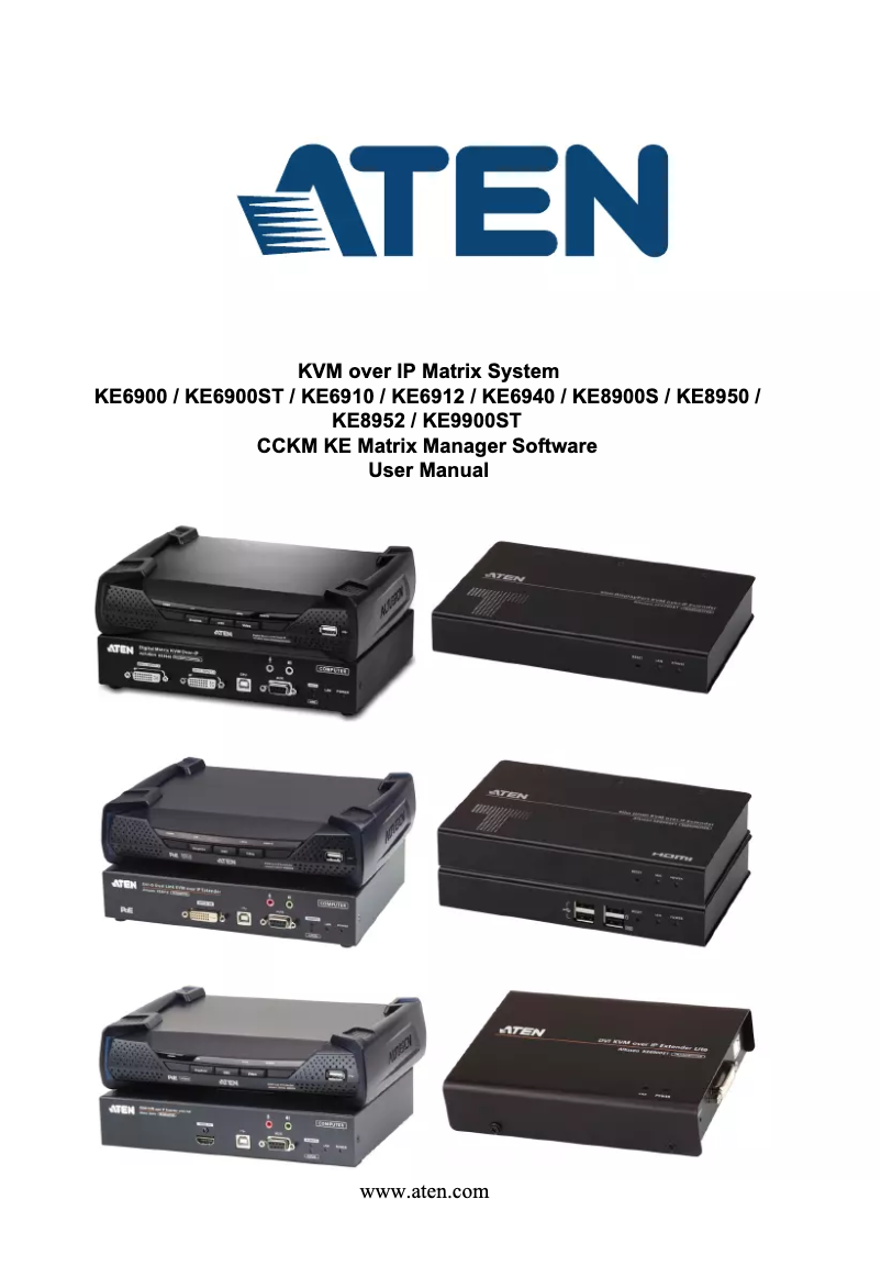 Page 1 de la notice Manuel utilisateur ATen KE6910T-AX-G
