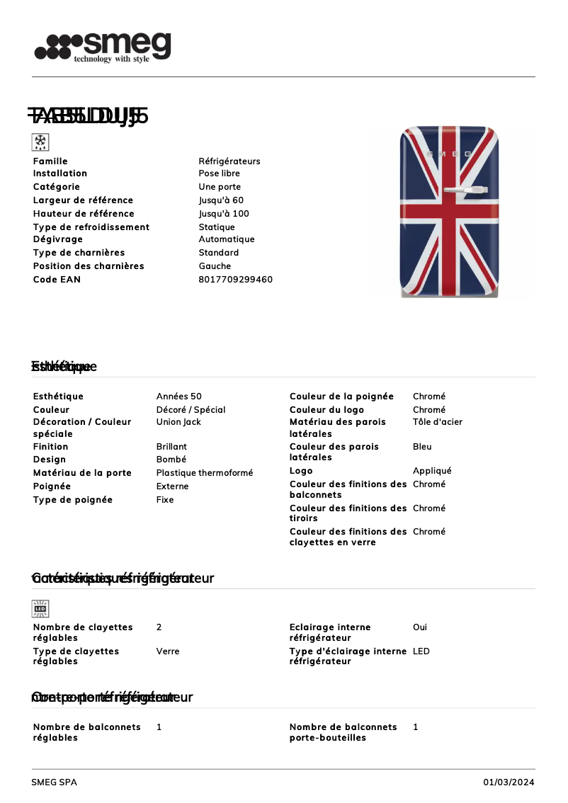 Image de la première page du manuel de l'appareil FAB5LDUJ5