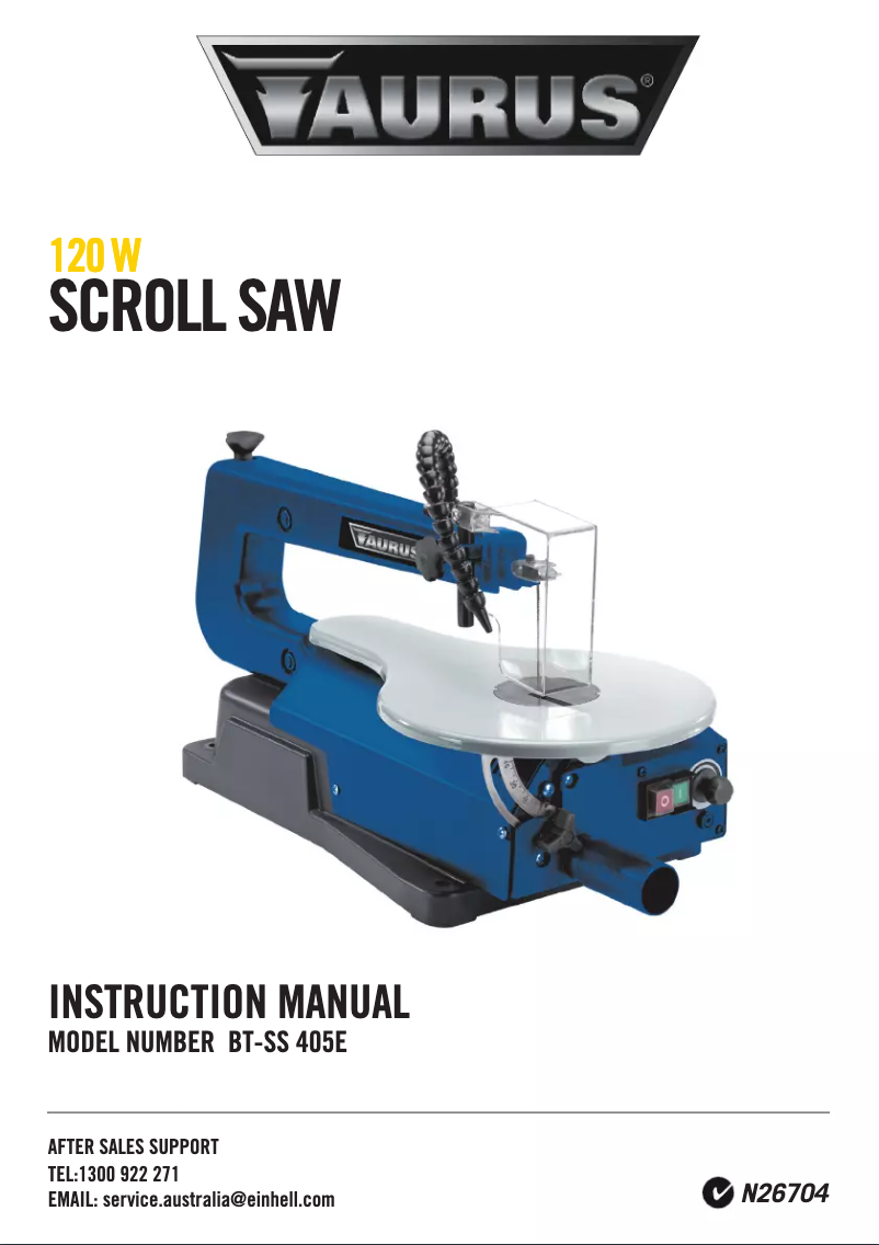 Page n°1 - Manuel utilisateur Taurus BT-SS 405 E