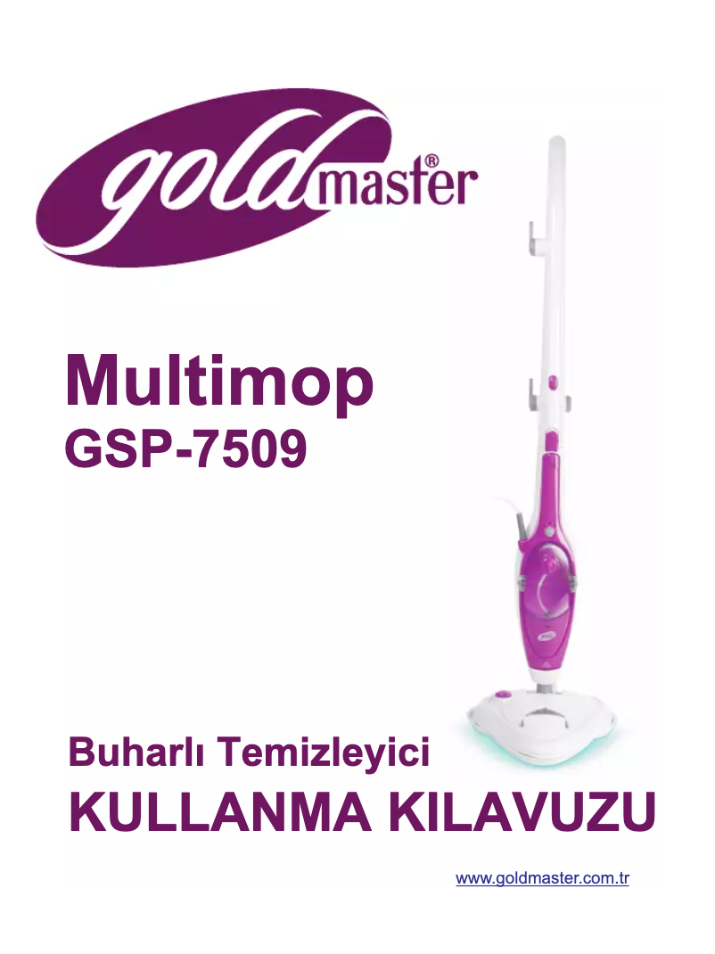 Page 1 de la notice Manuel utilisateur GoldMaster GSP-7509 Multimop