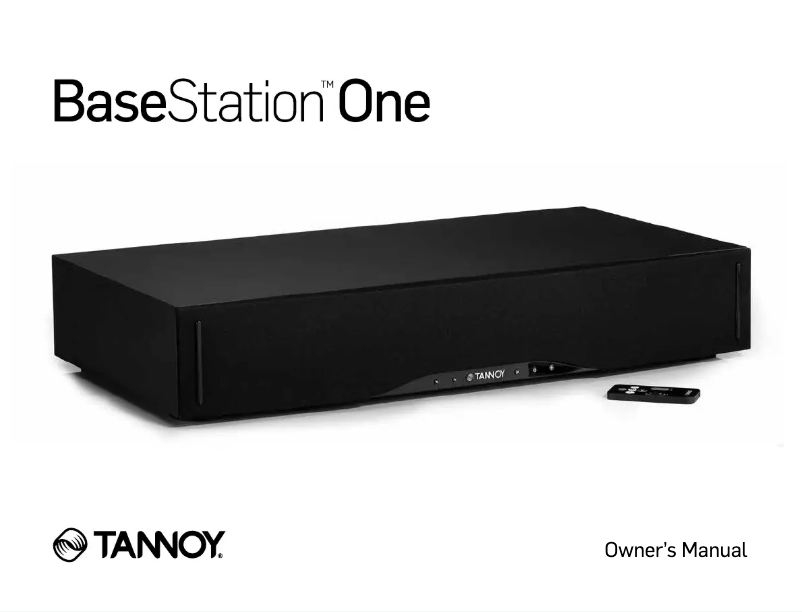 Page 1 de la notice Manuel utilisateur Tannoy BaseStation One