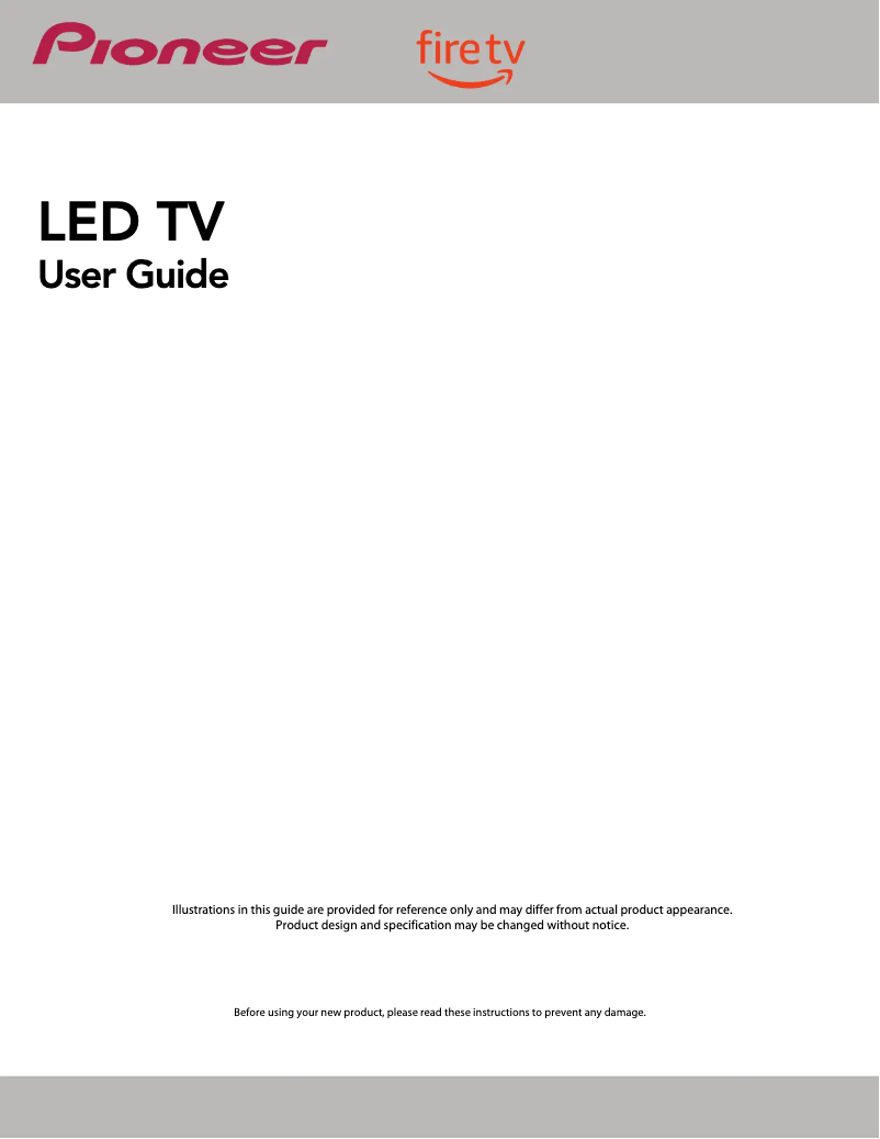 Page 1 de la notice Manuel utilisateur Pioneer PN32451-23U