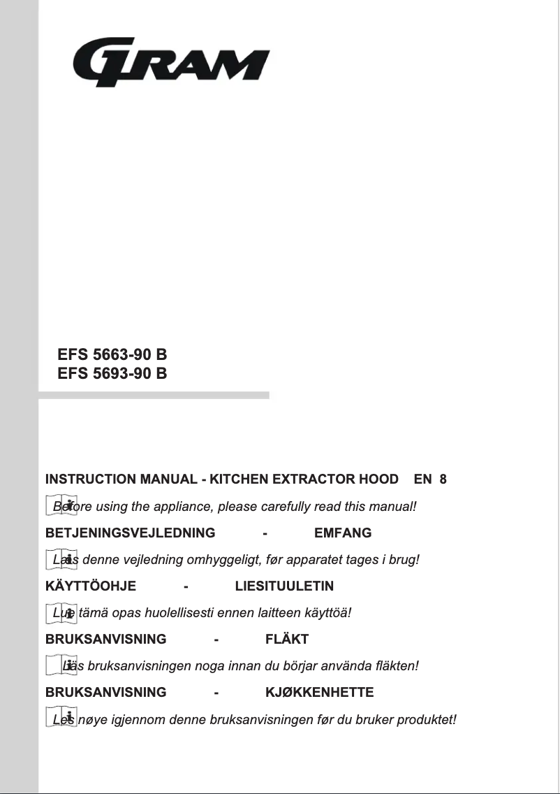 Page n°1 - Manuel utilisateur Gram EFS 5663-90 B