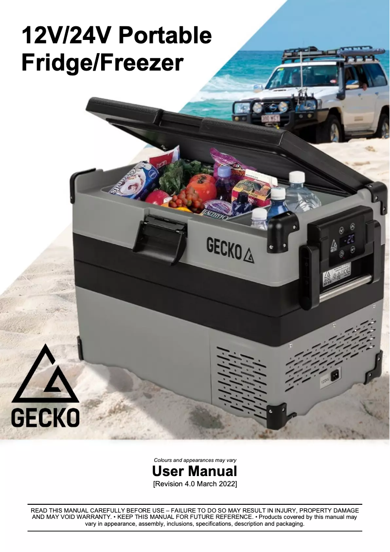 Page n°1 - Manuel utilisateur Gecko GEK-50K