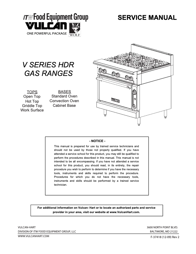 Page n°1 - Manuel utilisateur Vulcan VCBB24