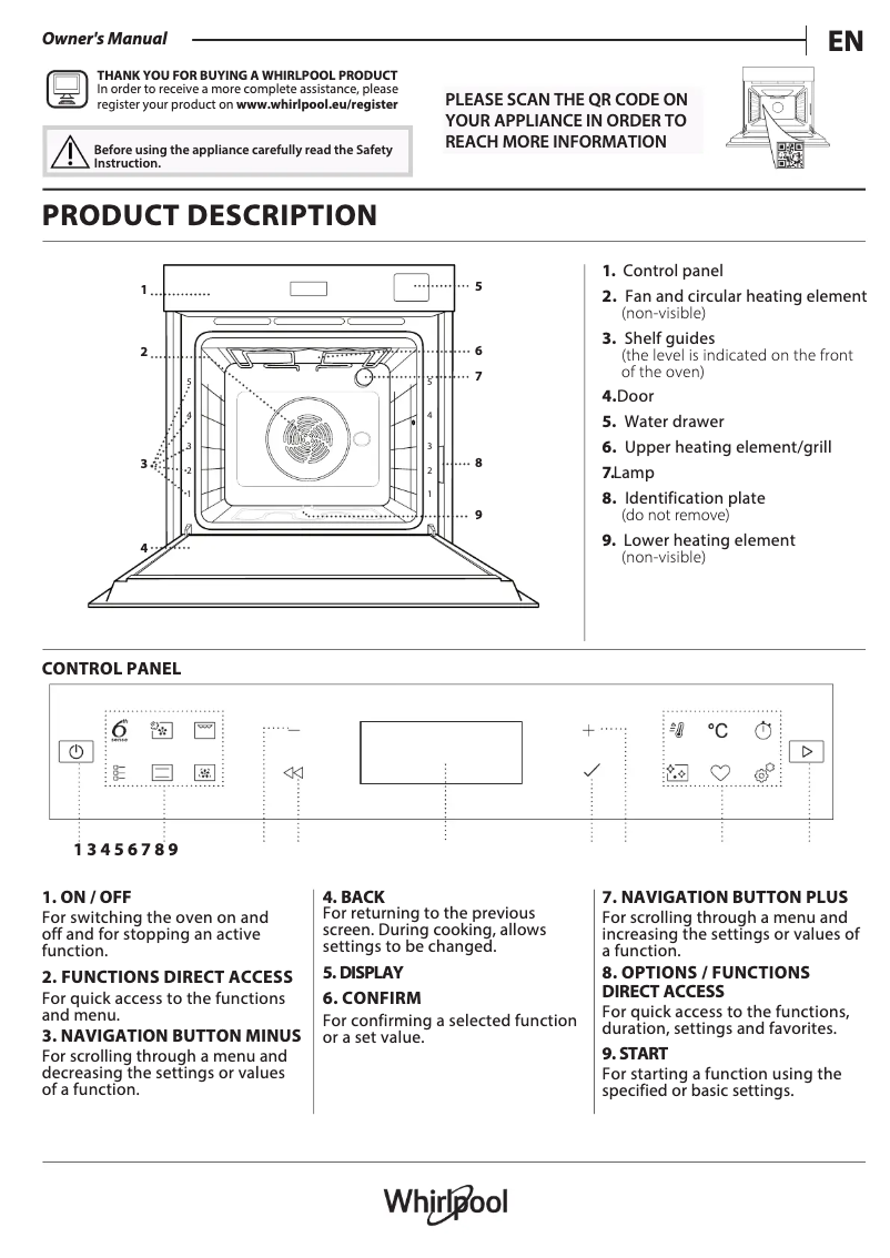Imagen de la primera página del manual del dispositivo WOI7A8HT0SXA