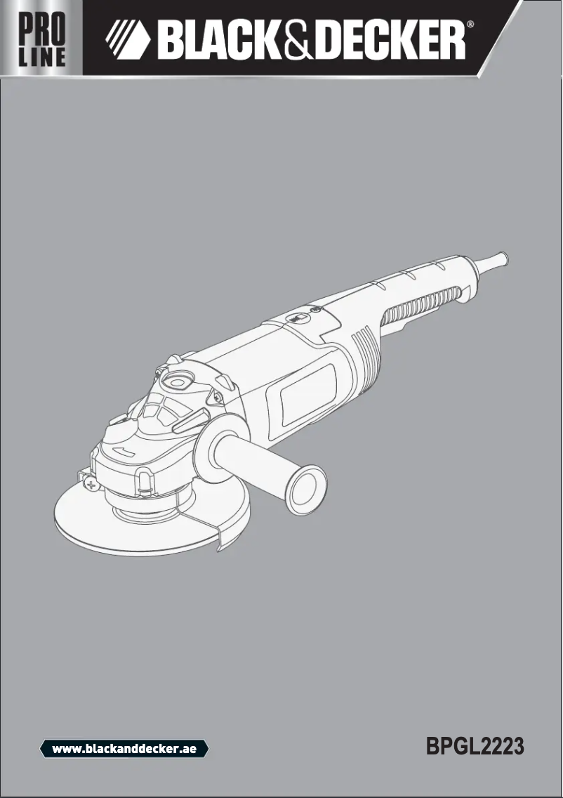 Page n°1 - Manuel utilisateur Black & Decker BPGL2223