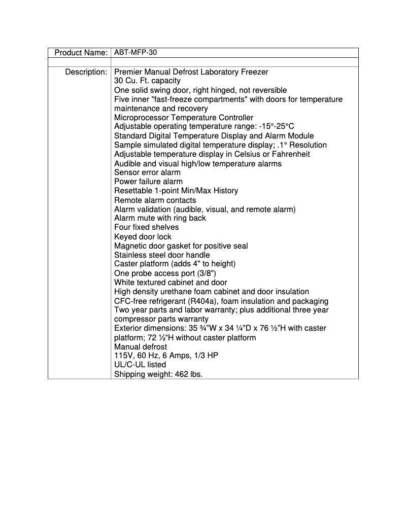 Image de la première page du manuel de l'appareil ABT-MFP-30