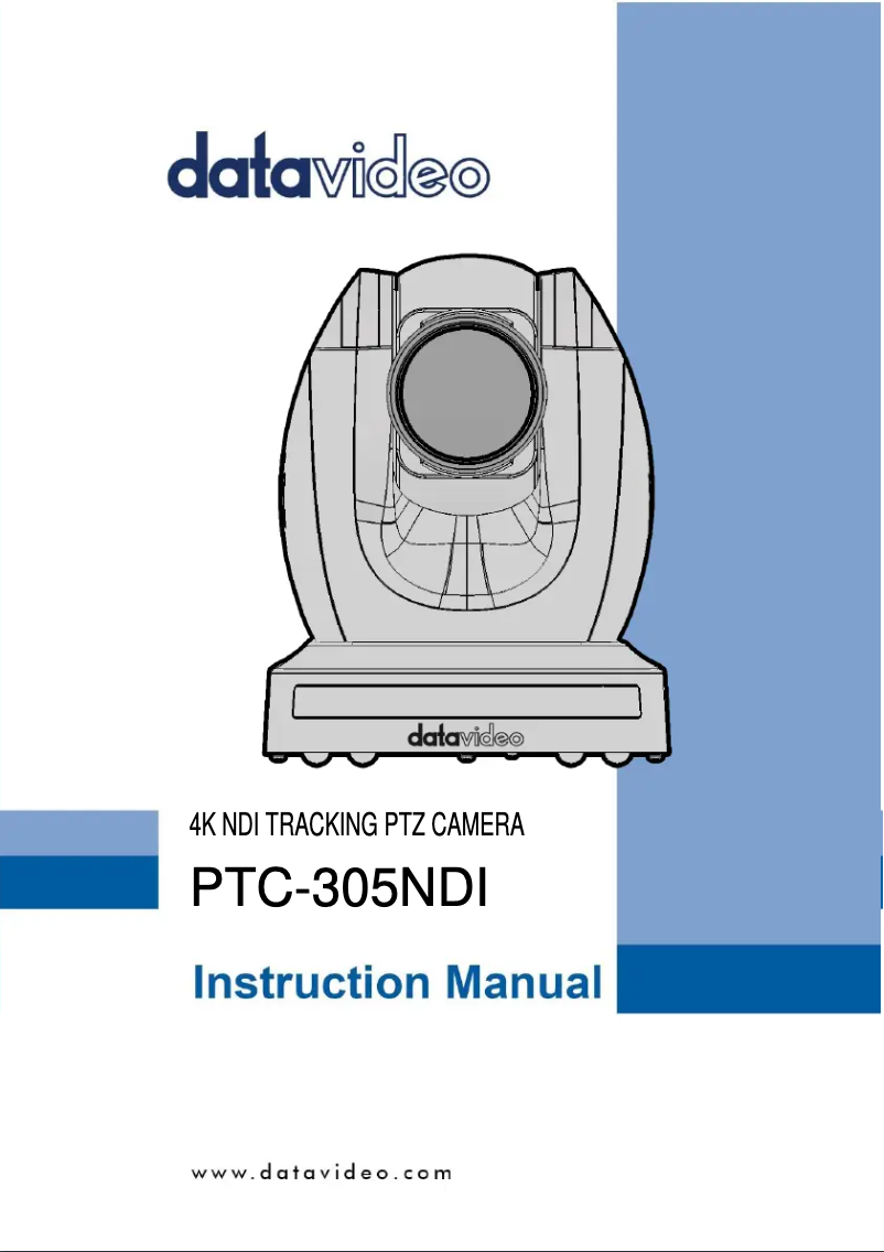 Image de la première page du manuel de l'appareil PTC-305NDI