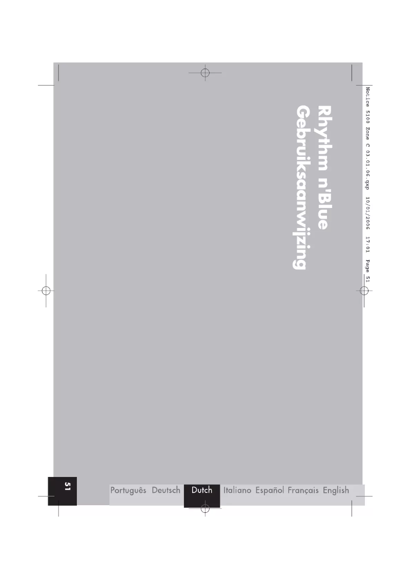 Page 1 de la notice Manuel utilisateur Parrot Rhythm n' Blue