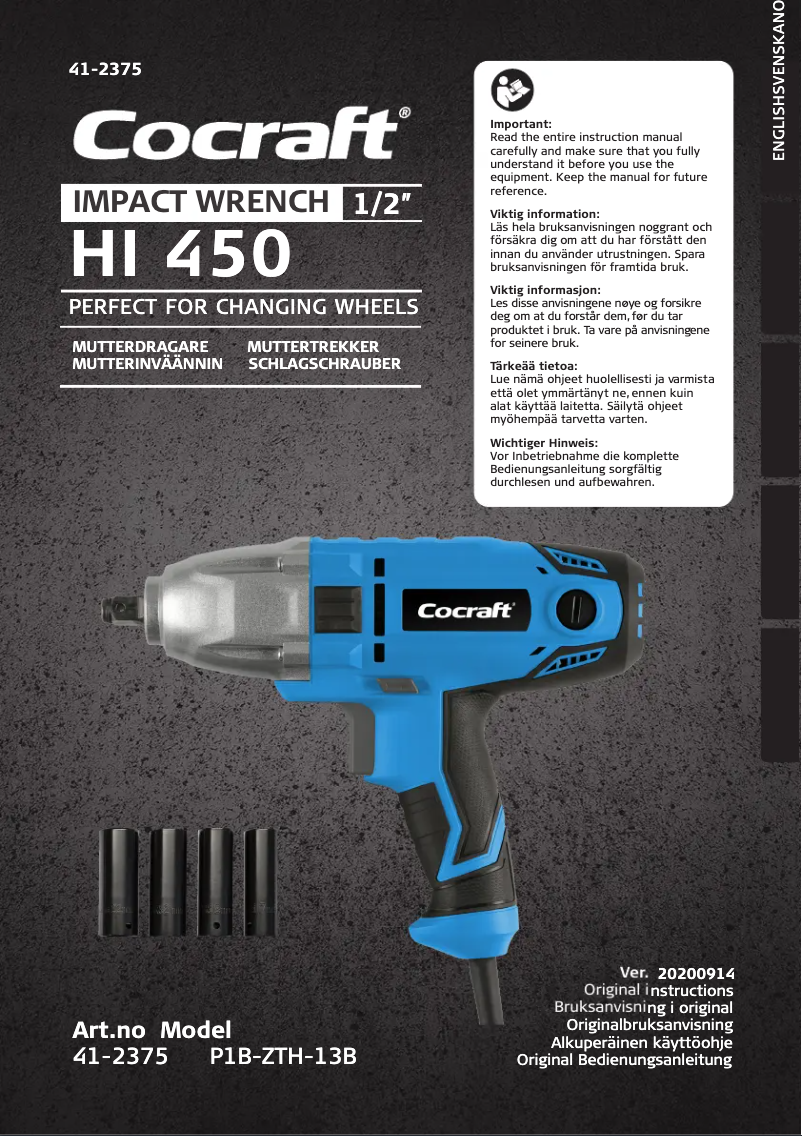 Image de la première page du manuel de l'appareil HI 450