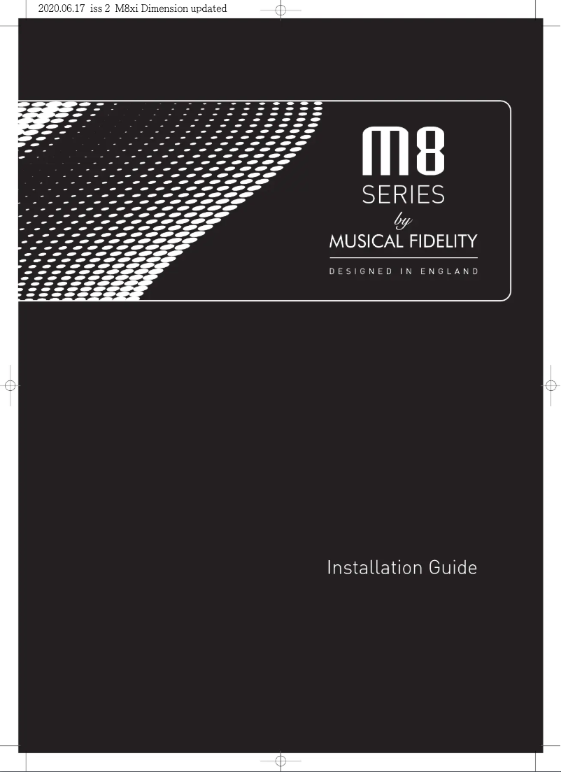 Image de la première page du manuel de l'appareil M8xi