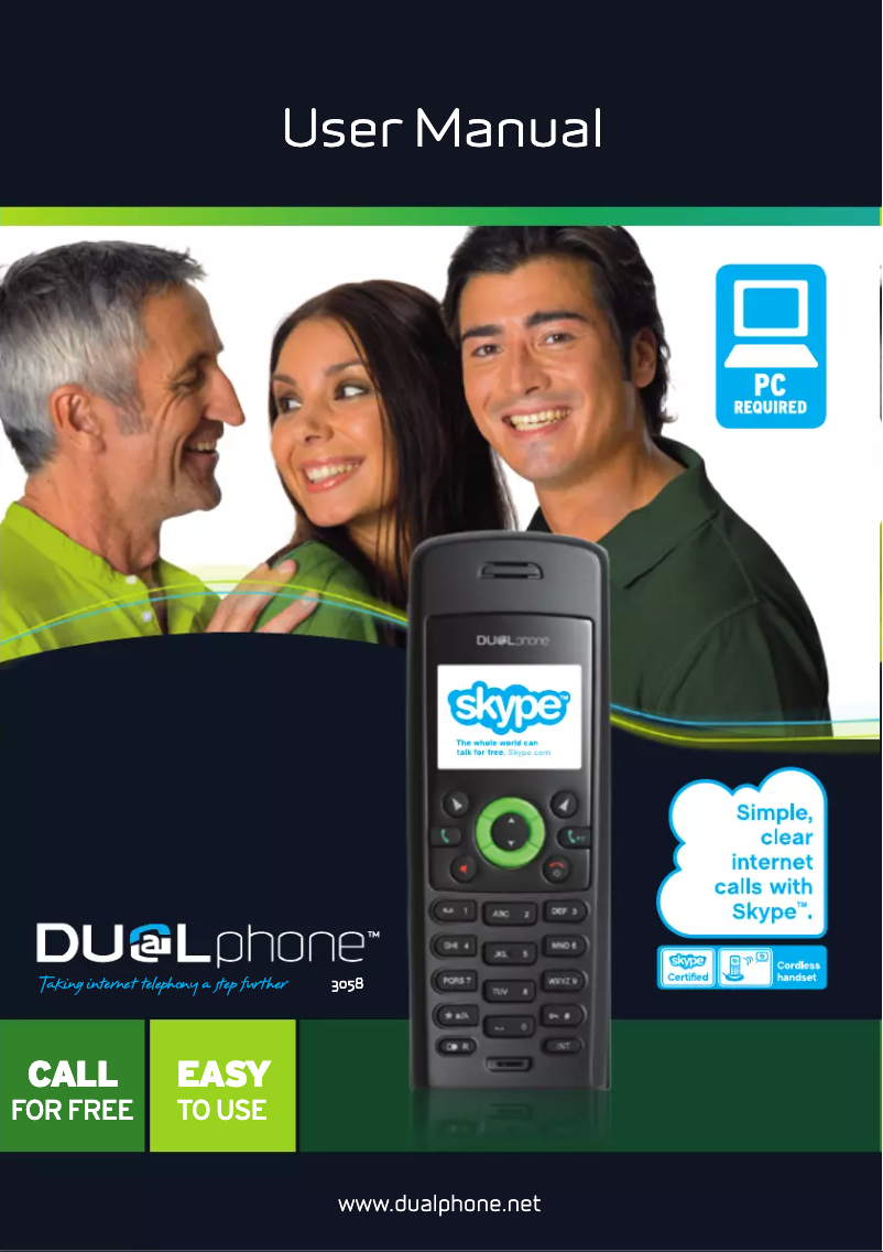 Page n°1 - Manuel utilisateur RTX Dualphone 3058