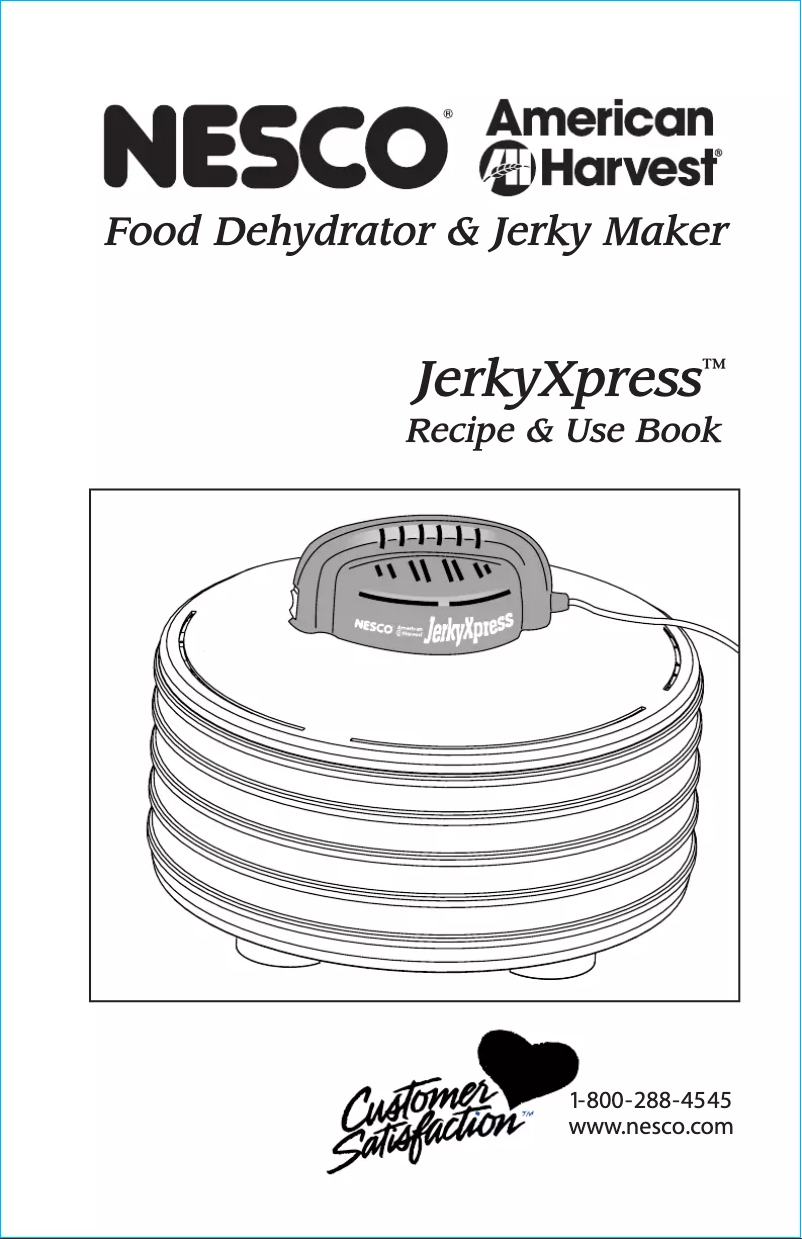 Página 1 del manual Manual de usuario Nesco Jerky Xpress FD-28JX