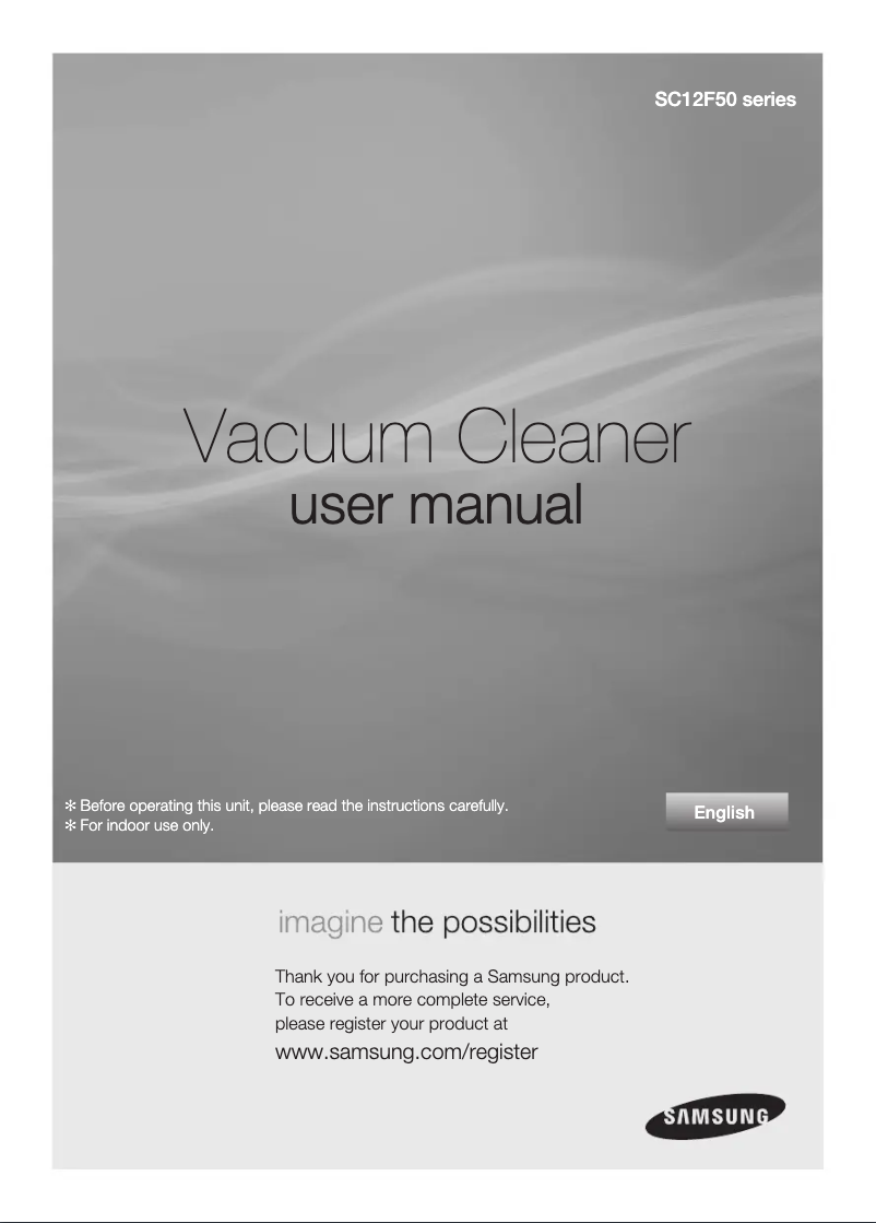 Image de la première page du manuel de l'appareil SC12F50