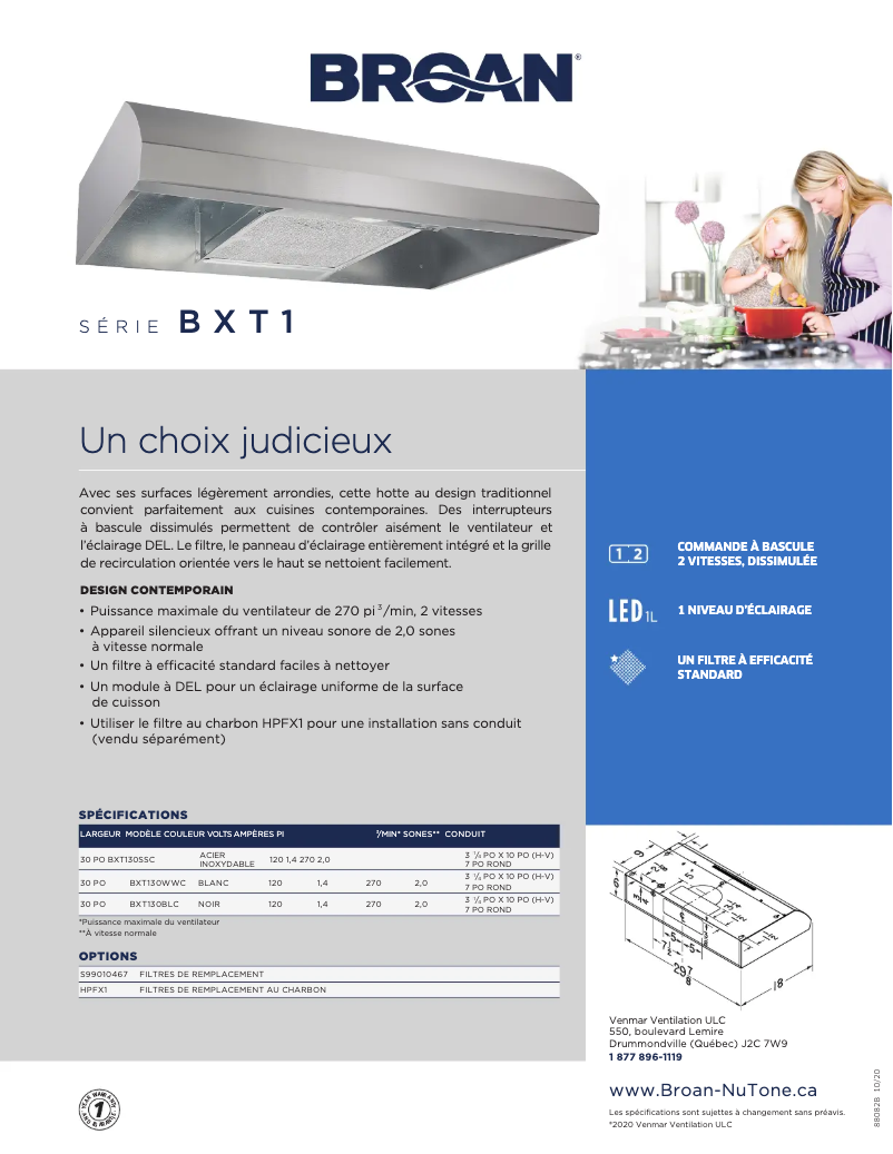 Image de la première page du manuel de l'appareil BXT130SS