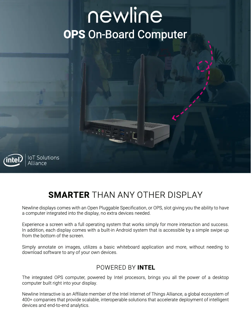 Page 1 de la notice Manuel utilisateur Newline EPR8A64000-000