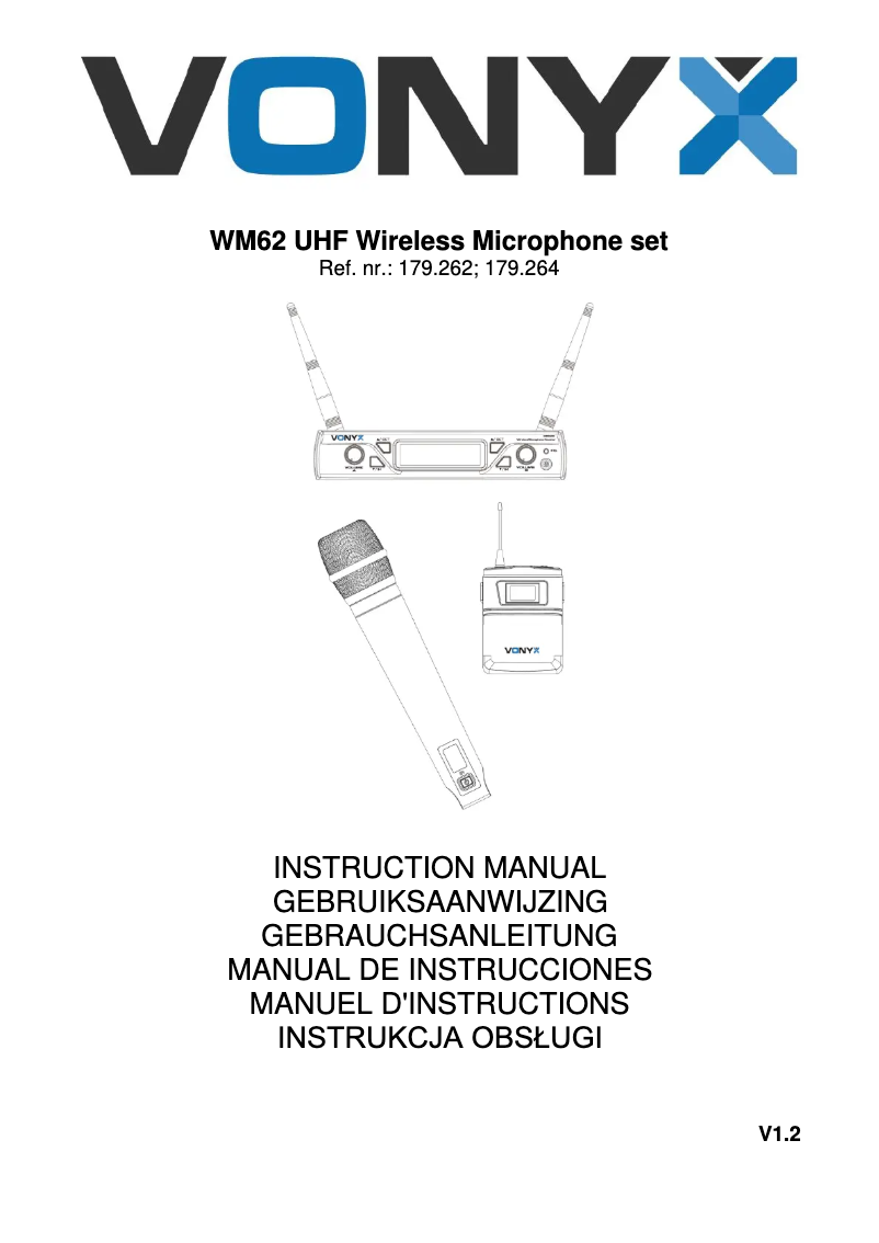 Página 1 del manual Manual de usuario Vonyx WM62