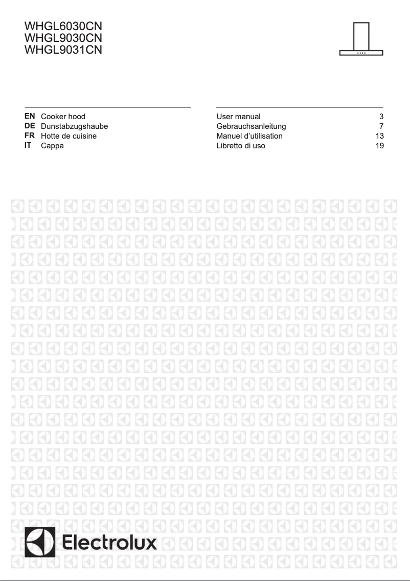 Page 1 de la notice Fiche technique Electrolux WHGL9031CN
