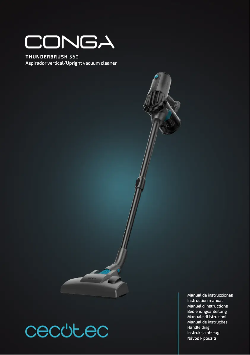 Página 1 del manual Manual de usuario Cecotec Conga Thunderbrush 560