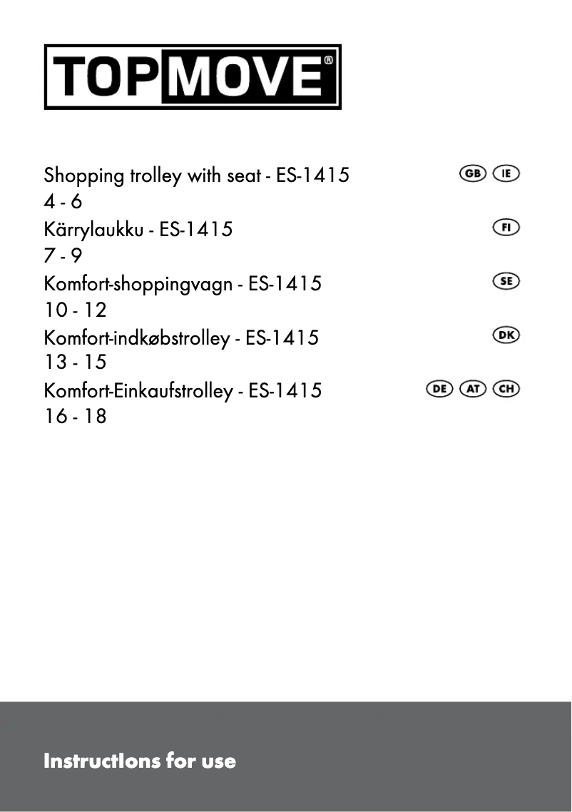 Page 1 de la notice Manuel utilisateur Topmove IAN 61489