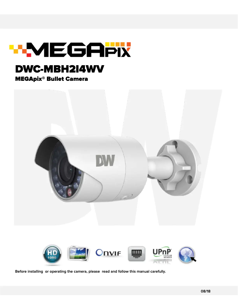 Page 1 de la notice Manuel utilisateur Digital Watchdog MegaPix DWC-MBH2I4WV