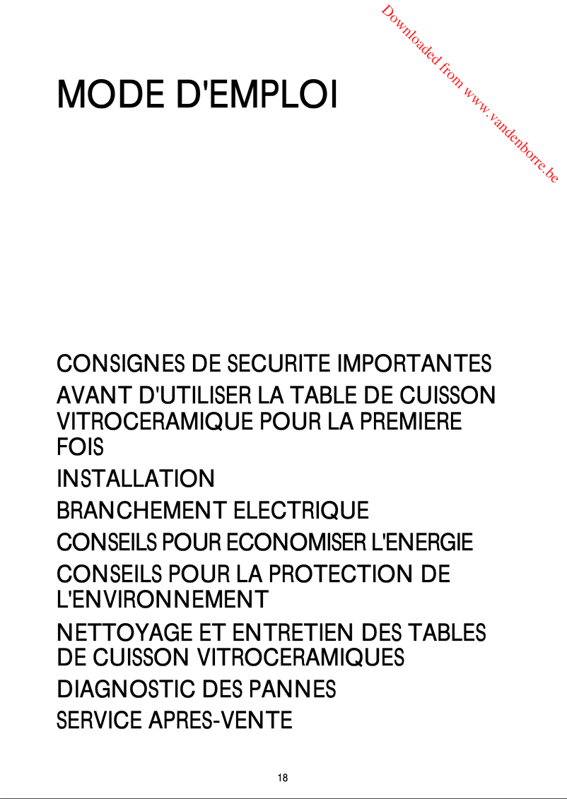 Page 1 de la notice Manuel utilisateur Whirlpool AKT 8330/LX