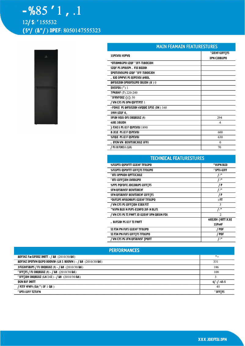 Image de la première page du manuel de l'appareil LD85 F1 K.1