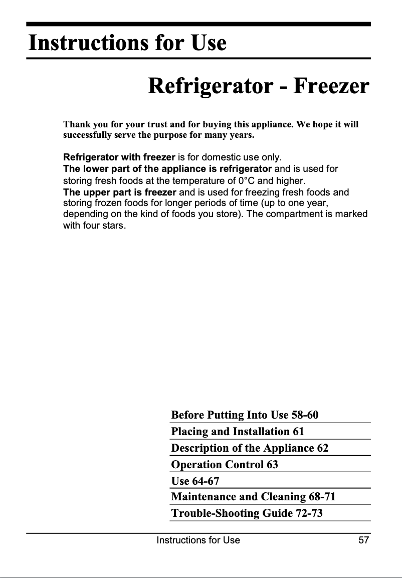 Image de la première page du manuel de l'appareil FL 104 A