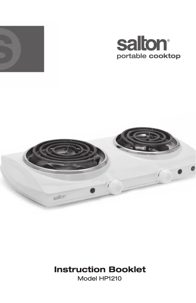 First page image of the manual for HP1210