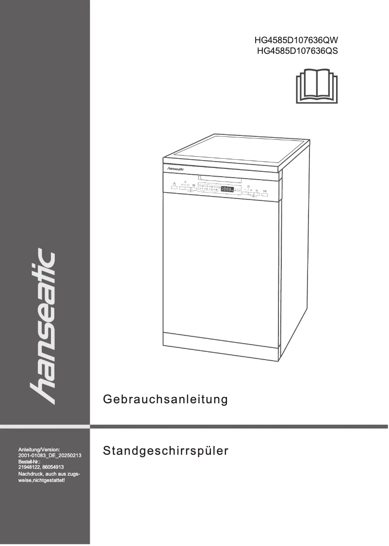 Page 1 de la notice Manuel utilisateur Hanseatic HG4585D107636QS