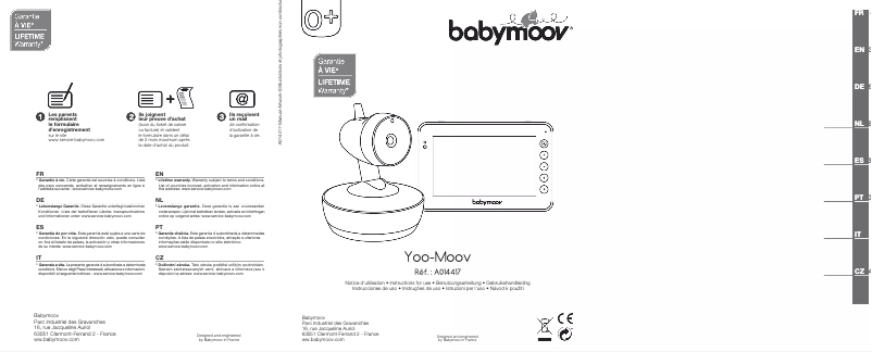 Page 1 de la notice Manuel utilisateur Babymoov YOO-MOOV A014417