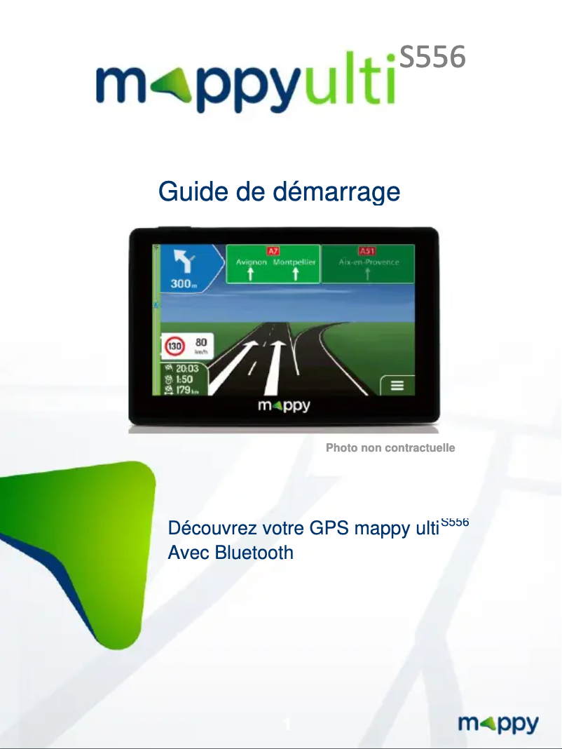 Page 1 de la notice Manuel utilisateur Logicom MAPPY Ulti S556