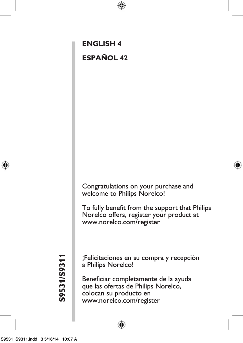 Imagen de la primera página del manual del dispositivo SensoTouch 3D S9311