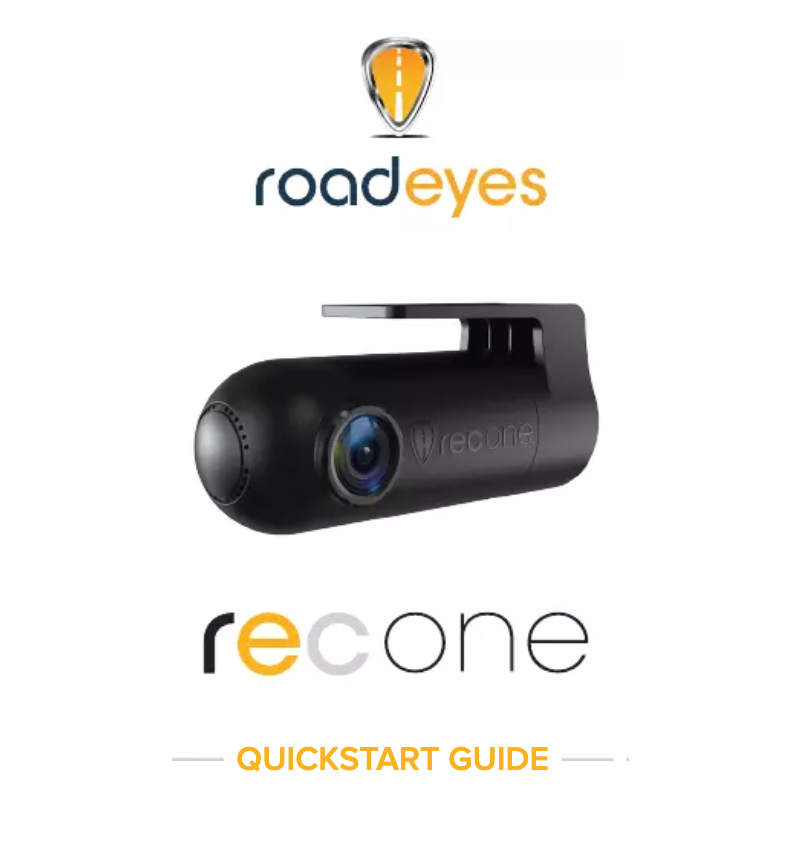 Page n°1 - Manuel utilisateur RoadEyes 8525809190
