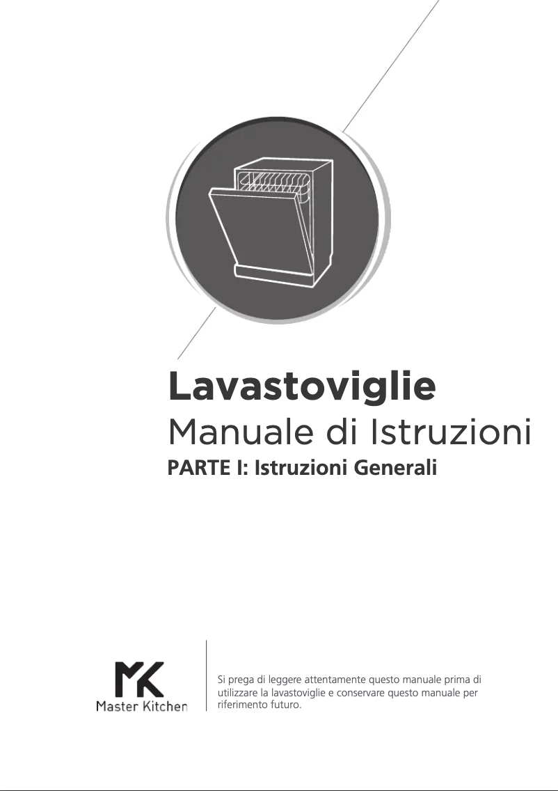 Page 1 de la notice Manuel utilisateur Master Kitchen MKDW FI6E8316 EHT C