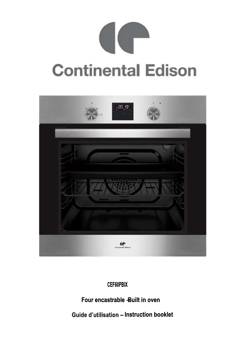 Page n°1 - Manuel utilisateur Continental Edison CEF60PBIX