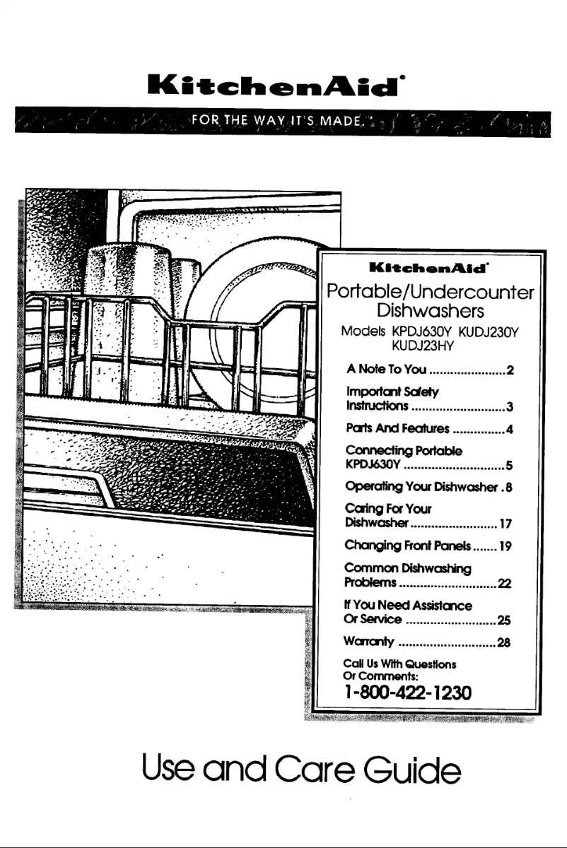 Image de la première page du manuel de l'appareil KUDJ23HYWH2
