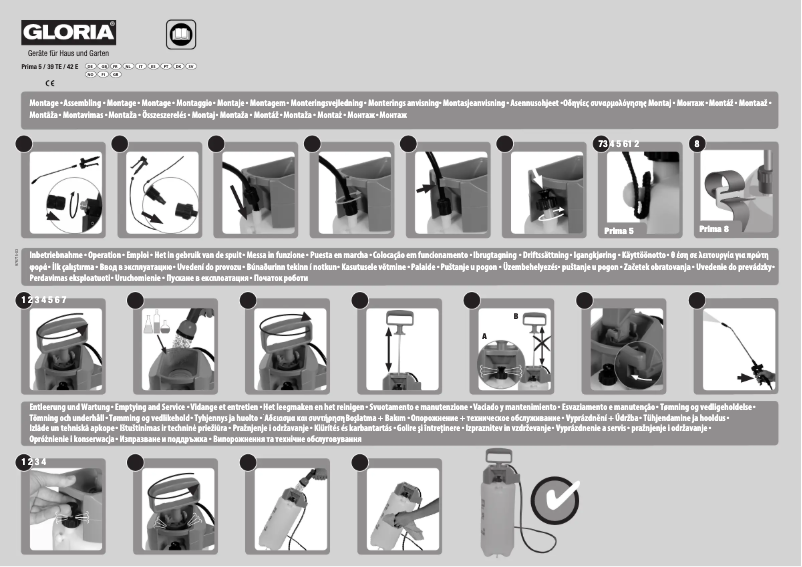 Page 1 de la notice Manuel utilisateur GLORIA Primex 5