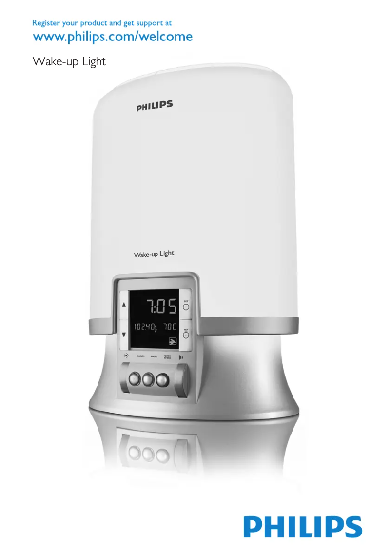Page 1 de la notice Manuel utilisateur Philips Wake-up Light HF3461