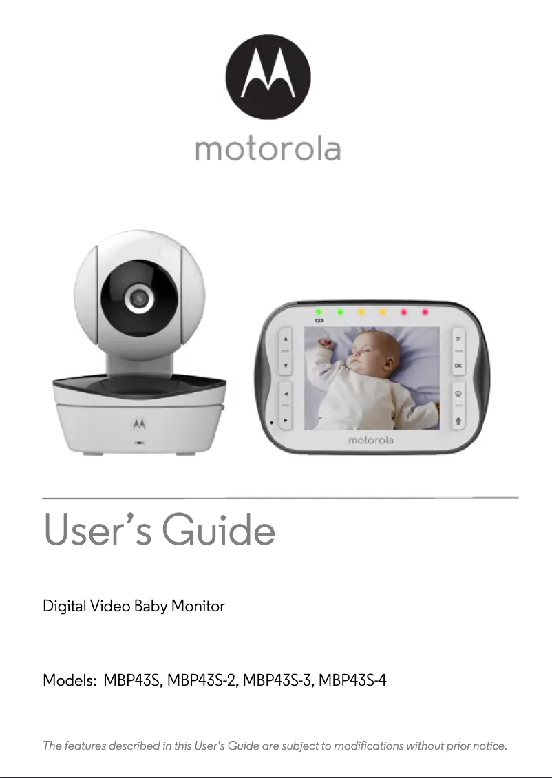 Page n°1 - Manuel utilisateur Motorola MBP43S-2