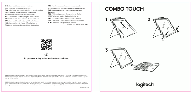 Página 1 del manual Manual de usuario Logitech Combo Touch