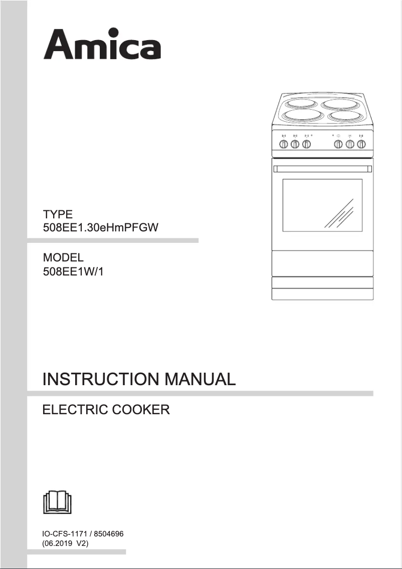 Page 1 de la notice Manuel utilisateur Amica 508EE1(W)