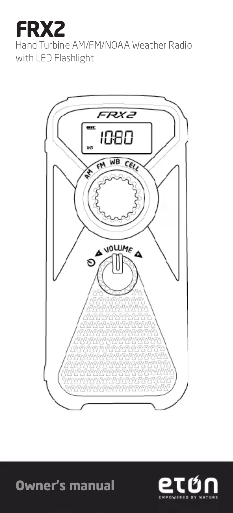 Page 1 de la notice Manuel utilisateur Eton FRX2