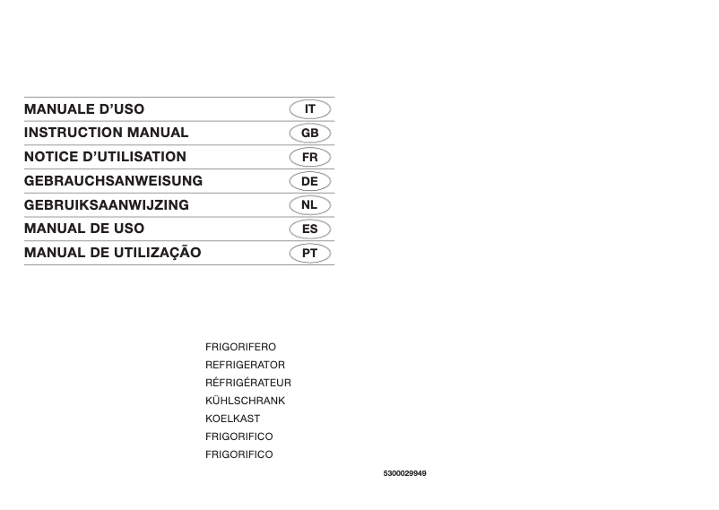 Page 1 de la notice Manuel utilisateur Smeg FA321X