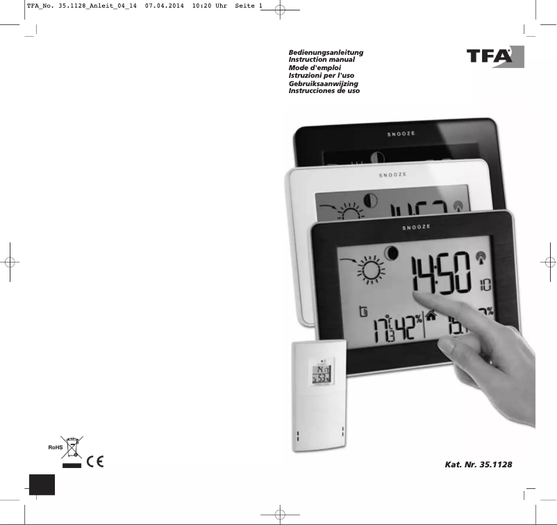 Page 1 de la notice Manuel utilisateur TFA Slim Touch