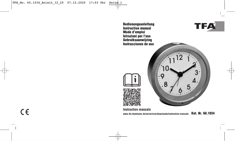 Imagen de la primera página del manual del dispositivo 60.1034.01