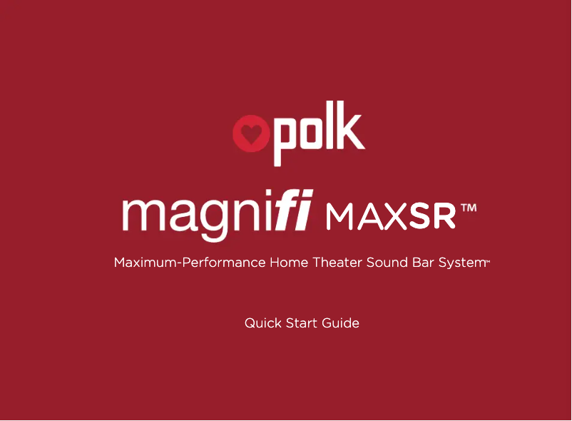 Image de la première page du manuel de l'appareil MagniFi MAX