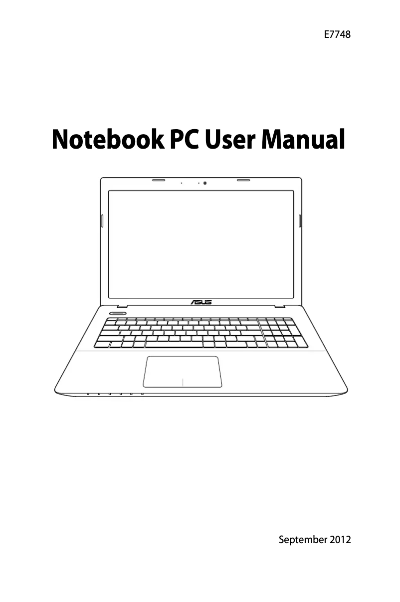 Page 1 de la notice Manuel utilisateur Asus F75A-TY230H